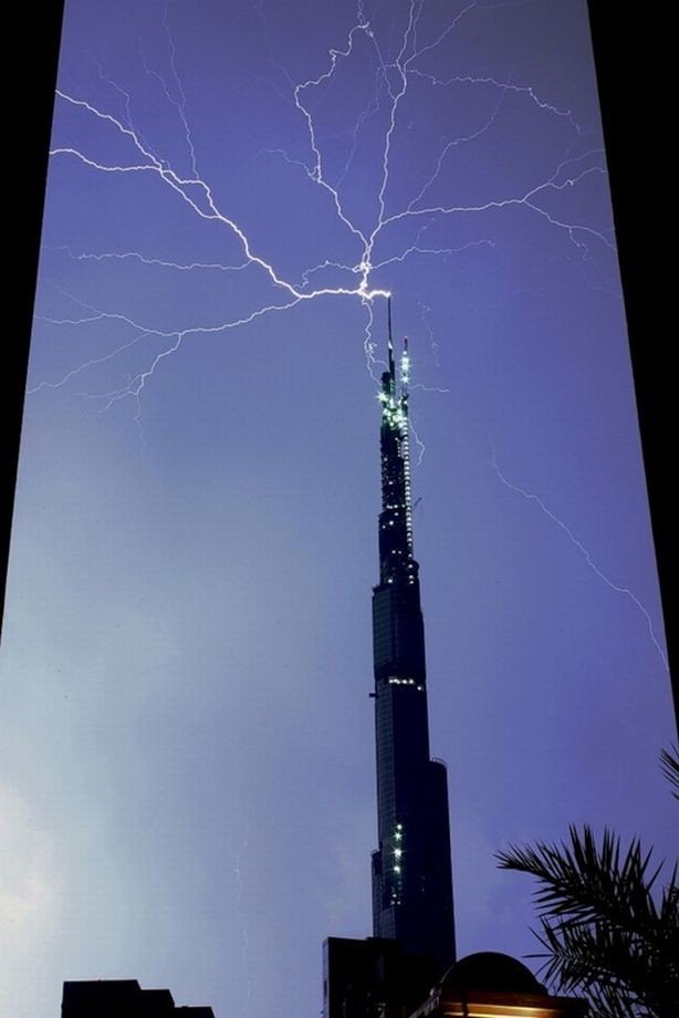 Thunderstorm in Dubai, United Arab Emirates