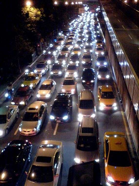 Traffic jam in the world