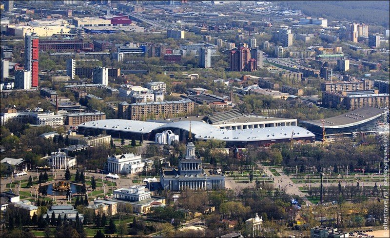 337 meters high above Moscow, Russia