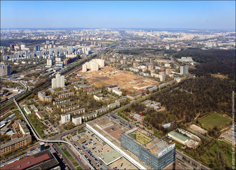 337 meters high above Moscow, Russia