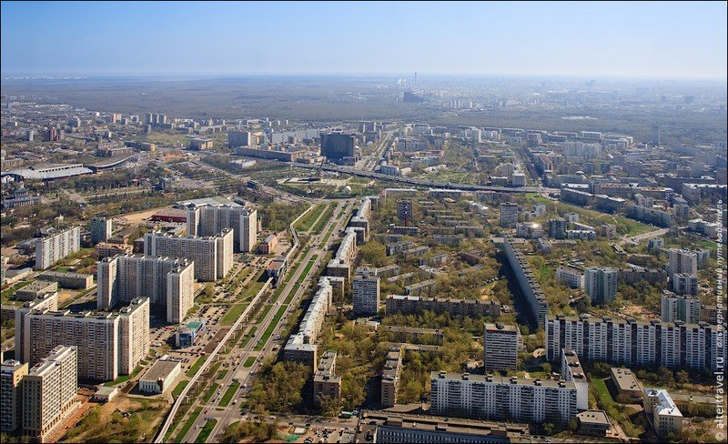 337 meters high above Moscow, Russia