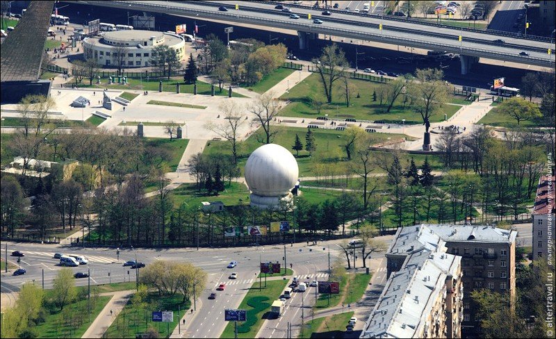 337 meters high above Moscow, Russia