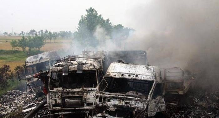 HIghway accident, China