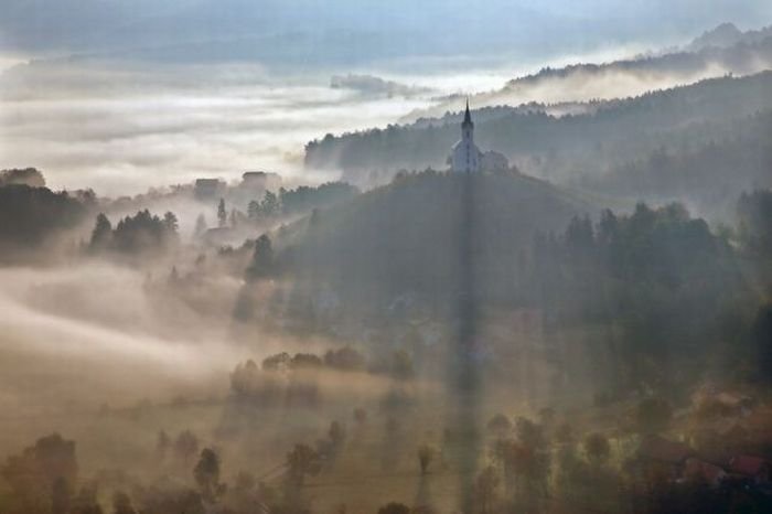 bird's-eye view aerial landscape photography