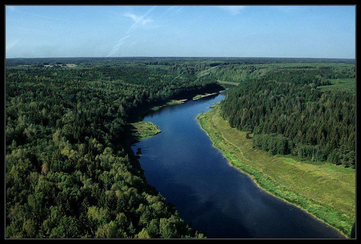 Bird's-eye view of Russia