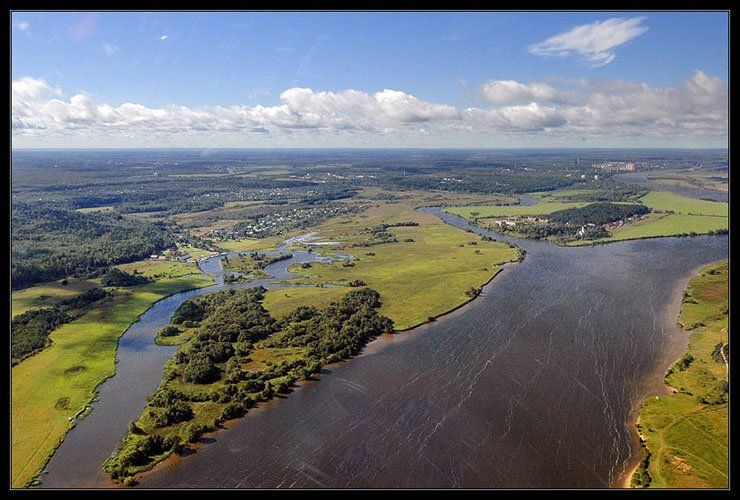 Bird's-eye view of Russia