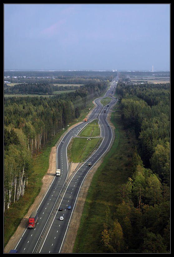 Bird's-eye view of Russia