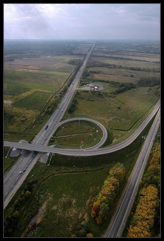 Bird's-eye view of Russia