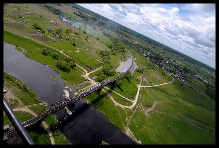 Bird's-eye view of Russia