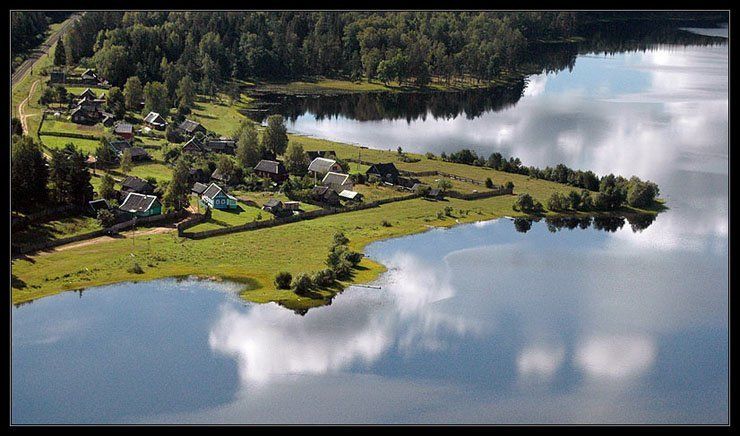 Bird's-eye view of Russia