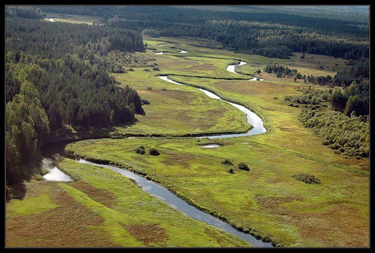 Bird's-eye view of Russia