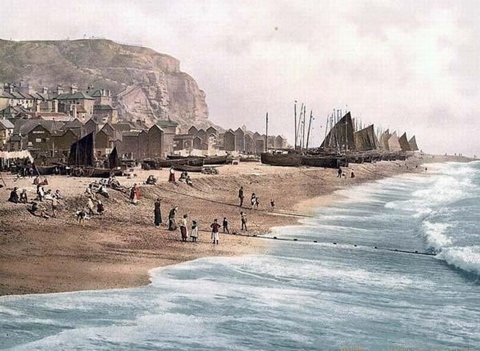 History: Color photographs of old England, United Kingdom