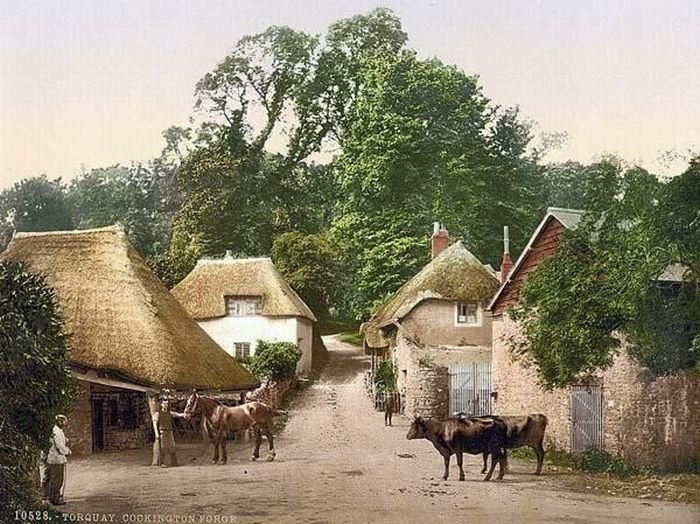 History: Color photographs of old England, United Kingdom