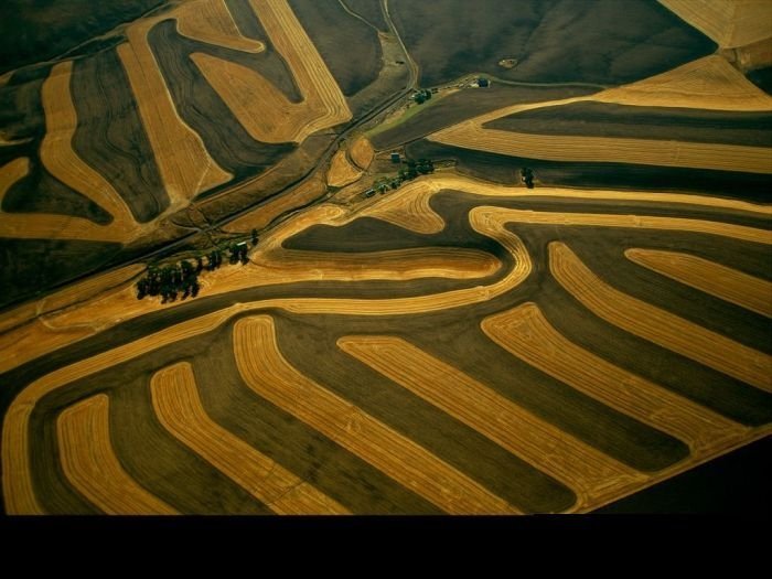 bird's-eye view aerial landscape photography