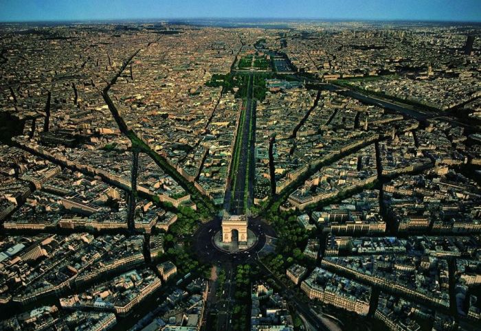 Bird's-eye view of Paris, France