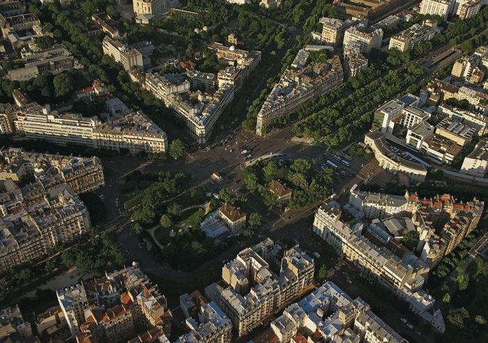 Bird's-eye view of Paris, France