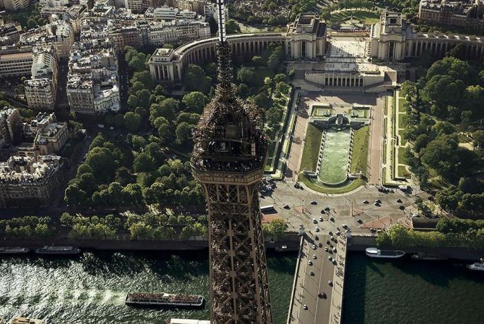 Bird's-eye view of Paris, France