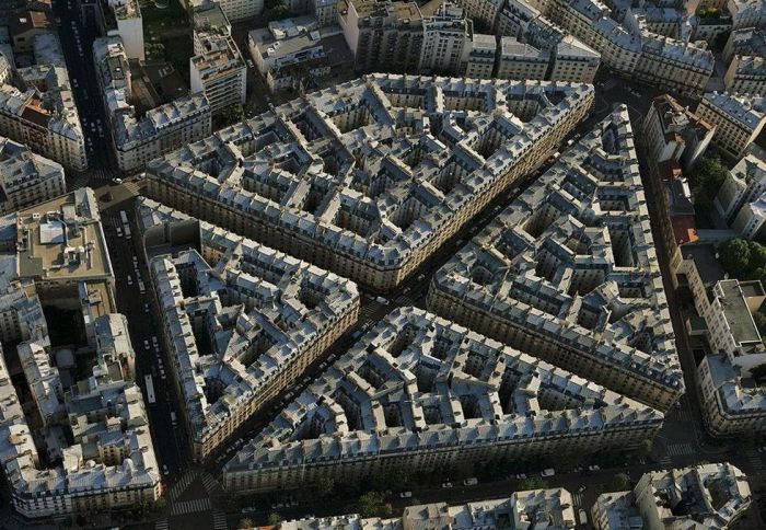 Bird's-eye view of Paris, France