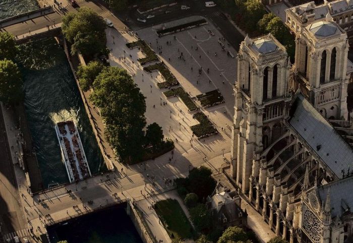 Bird's-eye view of Paris, France