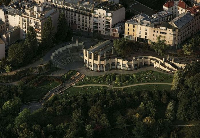 Bird's-eye view of Paris, France