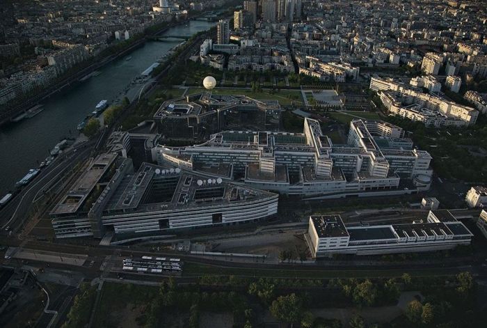 Bird's-eye view of Paris, France