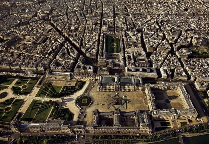 Bird's-eye view of Paris, France