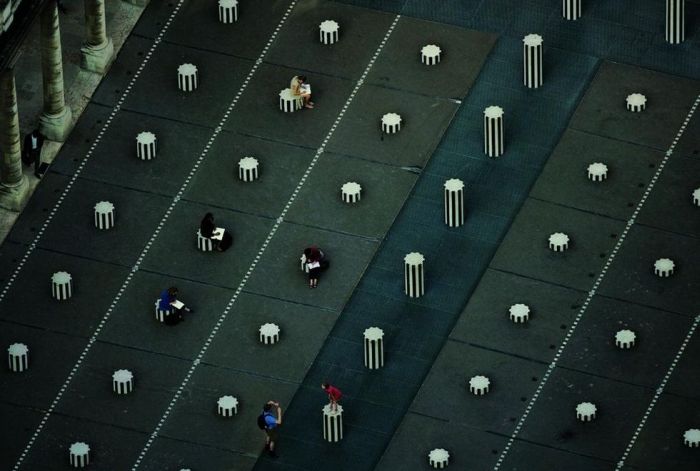 Bird's-eye view of Paris, France