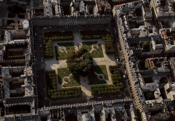 Bird's-eye view of Paris, France