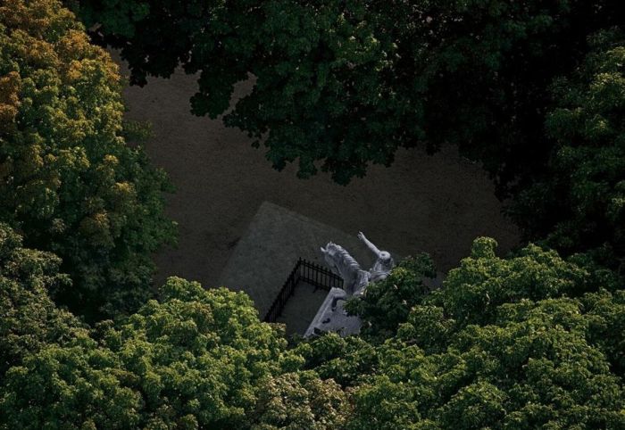 Bird's-eye view of Paris, France