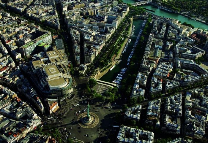 Bird's-eye view of Paris, France