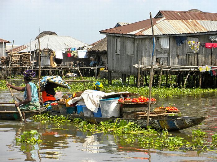 Ganvie lake village, Benin, Lake Nokoué, Cotonou, Africa