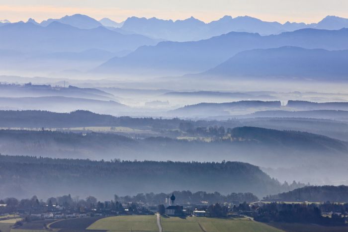 bird's-eye view aerial landscape photography