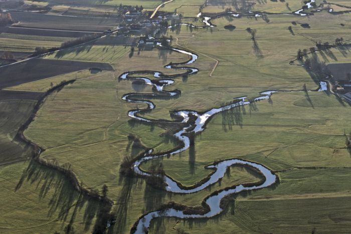 bird's-eye view aerial landscape photography