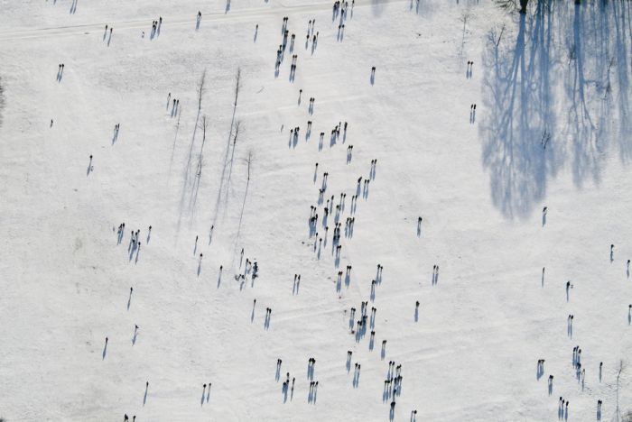 bird's-eye view aerial landscape photography