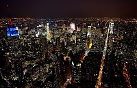 World & Travel: New York City at night, New York, United States