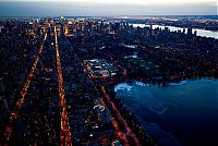 World & Travel: New York City at night, New York, United States