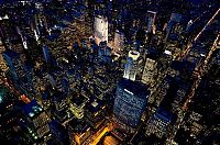 World & Travel: New York City at night, New York, United States